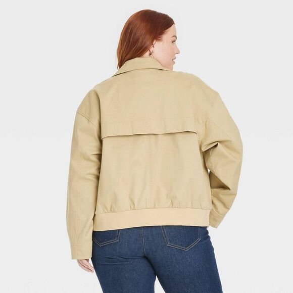 Universal Thread - Women's Long Sleeve Trench Coat - Universal Thread Tan - Picture 2 of 3